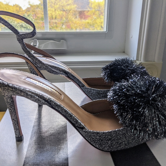 Never worn Beautiful silver slingbacks - Picture 2 of 6